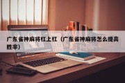 广东雀神麻将杠上杠（广东雀神麻将怎么提高胜率）
