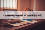 广东麻将好运来有用吗（广东麻将靠运气吗）