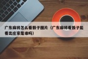 广东麻将怎么看骰子图片（广东麻将看骰子能看出庄家是谁吗）